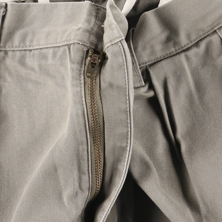 Ralph Lauren POLO by Ralph Lauren ANDREW PANT Two-pleat chino pants for men, equivalent to W34 cotton gray type Vintage Second Hand