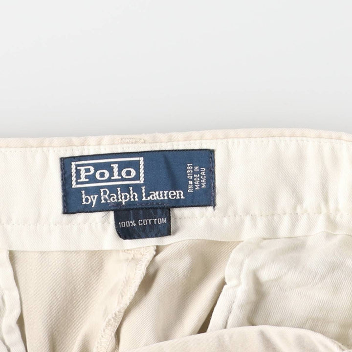 Ralph Lauren POLO by Ralph Lauren Men's W36 equivalent cotton ivory Vintage Second Hand