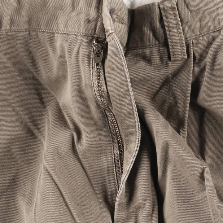 Ralph Lauren POLO by Ralph Lauren HAMMOND PANT, two-pleat chino pants, men's, w34 equivalent cotton brown type Vintage Second Hand