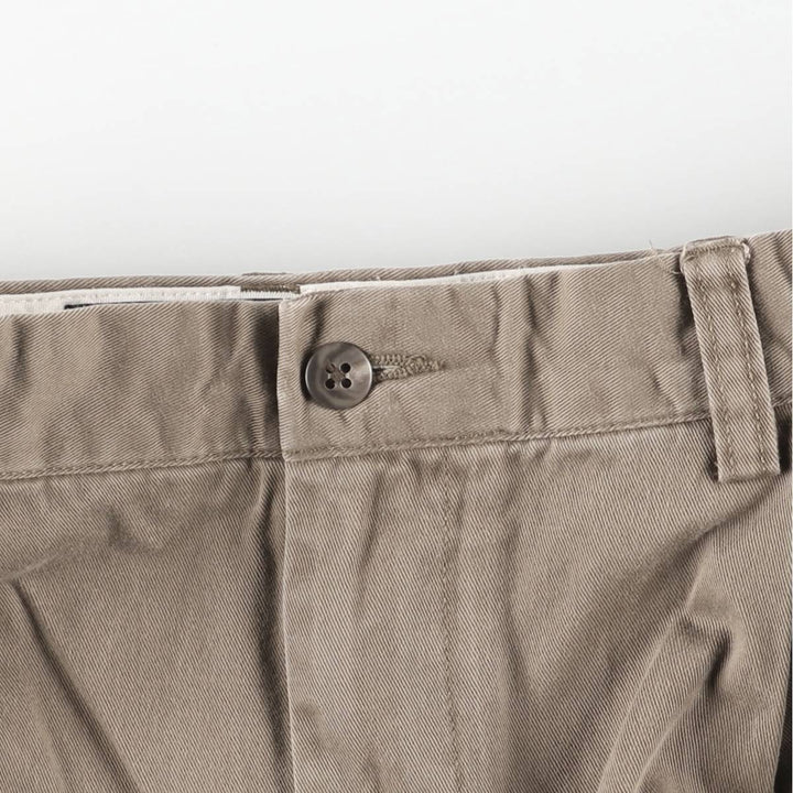 Ralph Lauren POLO by Ralph Lauren HAMMOND PANT, two-pleat chino pants, men's, w34 equivalent cotton brown type Vintage Second Hand