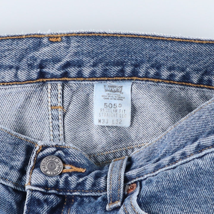 2000'S Levi's 40505-7112 Regular Fit Straight Leg Tapered Denim Pants, Men's Size W32 cotton blue type Vintage Second Hand