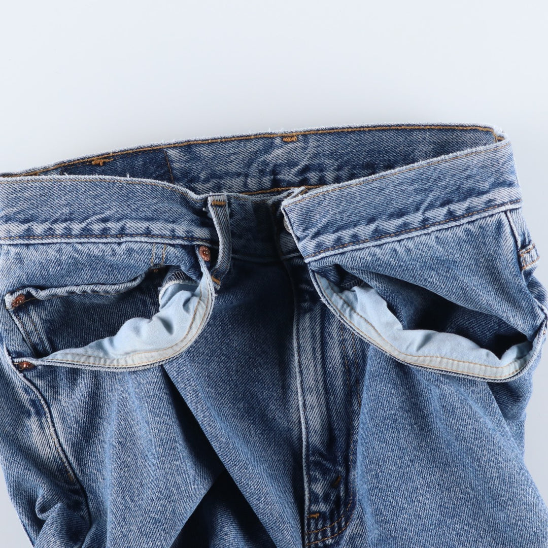 2000'S Levi's 40505-7112 Regular Fit Straight Leg Tapered Denim Pants, Men's Size W32 cotton blue type Vintage Second Hand