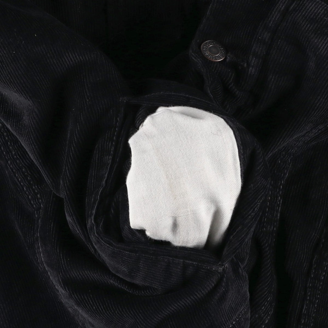 Levi's Trucker Jacket, Padded Corduroy Boa Jacket, Men's Size XL cotton black type Vintage Second Hand