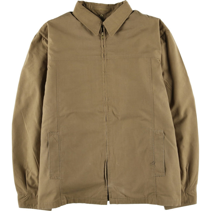 Vintage 1970'S English Squire Zip-Up Jacket, Made in USA, Men's XL unclear beige type brown Vintage Second Hand