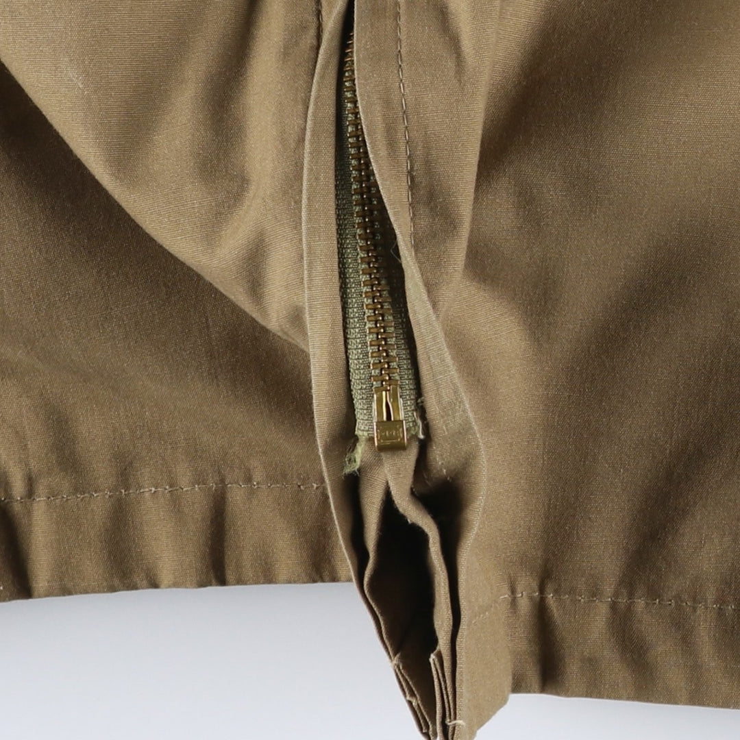 Vintage 1970'S English Squire Zip-Up Jacket, Made in USA, Men's XL unclear beige type brown Vintage Second Hand