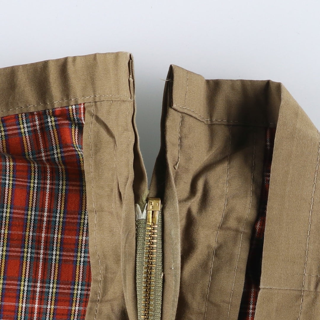 Vintage 1970'S English Squire Zip-Up Jacket, Made in USA, Men's XL unclear beige type brown Vintage Second Hand