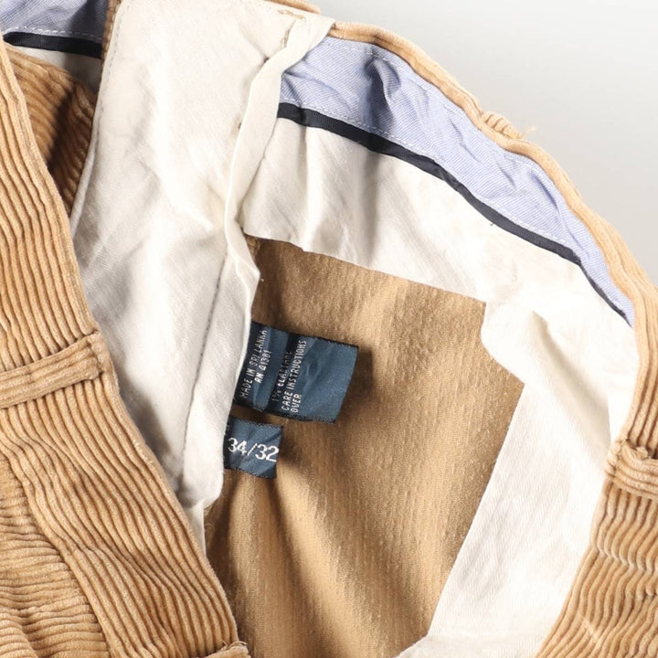 Ralph Lauren POLO by Ralph Lauren Classic Fit Corduroy Pants, Men's, Size 34 cotton beige type brown Vintage Second Hand