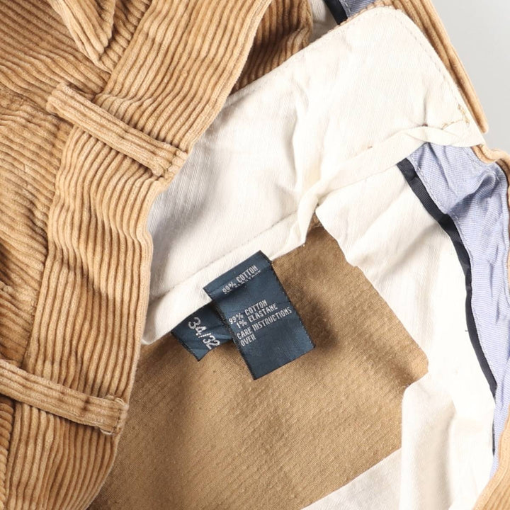 Ralph Lauren POLO by Ralph Lauren Classic Fit Corduroy Pants, Men's, Size 34 cotton beige type brown Vintage Second Hand