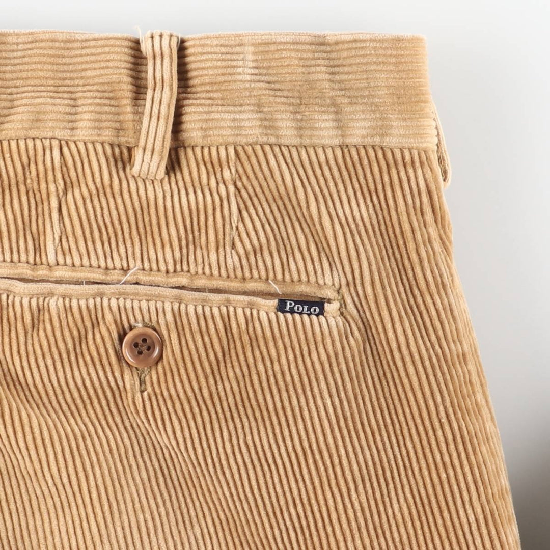 Ralph Lauren POLO by Ralph Lauren Classic Fit Corduroy Pants, Men's, Size 34 cotton beige type brown Vintage Second Hand
