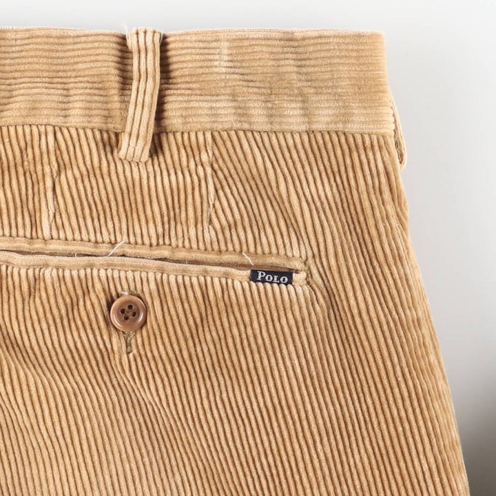 Ralph Lauren POLO by Ralph Lauren Classic Fit Corduroy Pants, Men's, Size 34 cotton beige type brown Vintage Second Hand