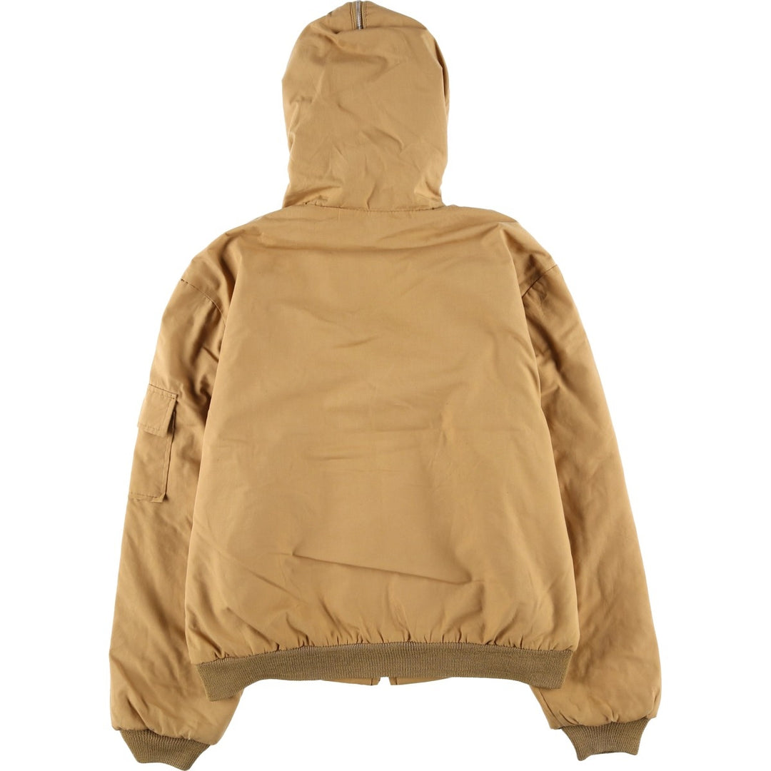 SANCSET Men's Vintage Cotton Parka, Size L cotton beige type brown Vintage Second Hand