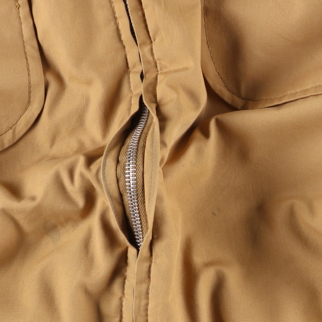 SANCSET Men's Vintage Cotton Parka, Size L cotton beige type brown Vintage Second Hand