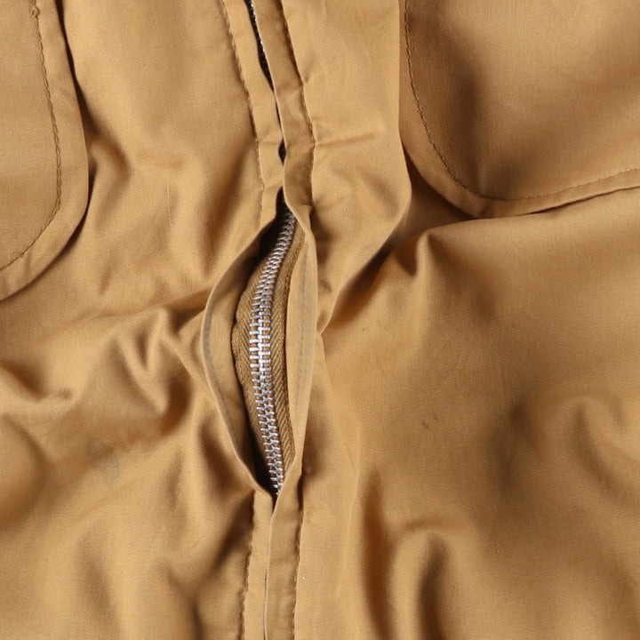 SANCSET Men's Vintage Cotton Parka, Size L cotton beige type brown Vintage Second Hand