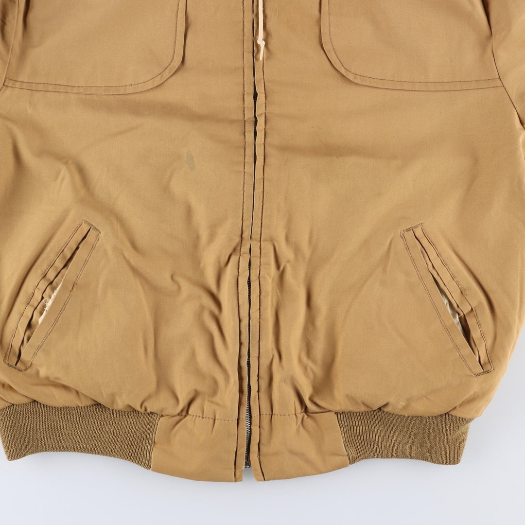 SANCSET Men's Vintage Cotton Parka, Size L cotton beige type brown Vintage Second Hand