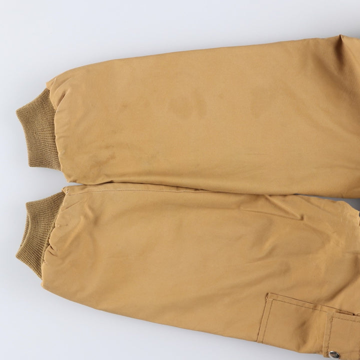 SANCSET Men's Vintage Cotton Parka, Size L cotton beige type brown Vintage Second Hand