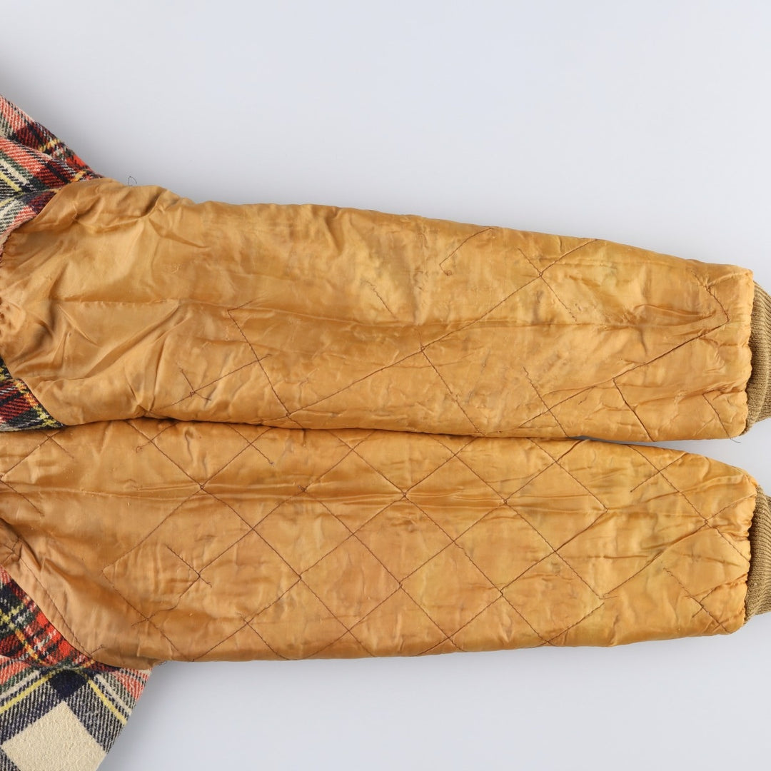 SANCSET Men's Vintage Cotton Parka, Size L cotton beige type brown Vintage Second Hand