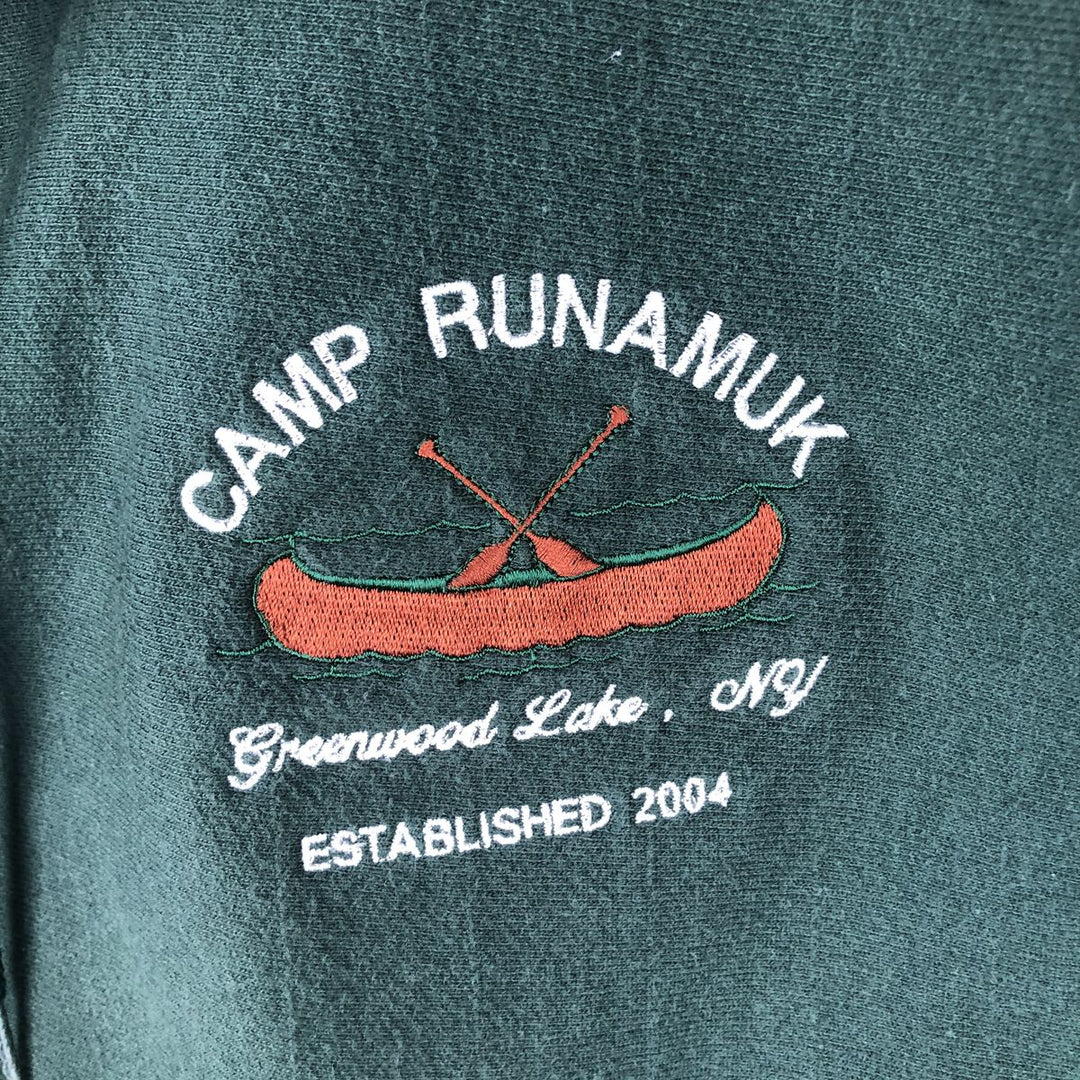 00'S Champion PREMIUM REVERSE WEAVE Premium Reverse Weave Sweat Pullover Hoodie Men's XL cotton Green type dark green Vintage Second Hand