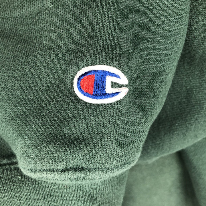 00'S Champion PREMIUM REVERSE WEAVE Premium Reverse Weave Sweat Pullover Hoodie Men's XL cotton Green type dark green Vintage Second Hand