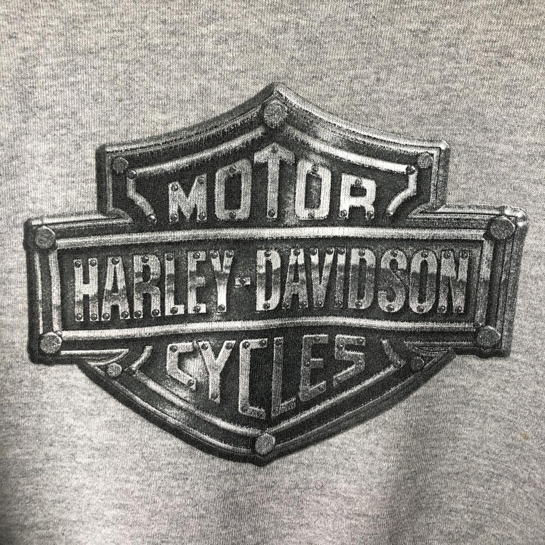 90'S Harley Davidson Advertising Sweatshirt, Made in USA, Men's L, Vintage cotton gray type Vintage Second Hand