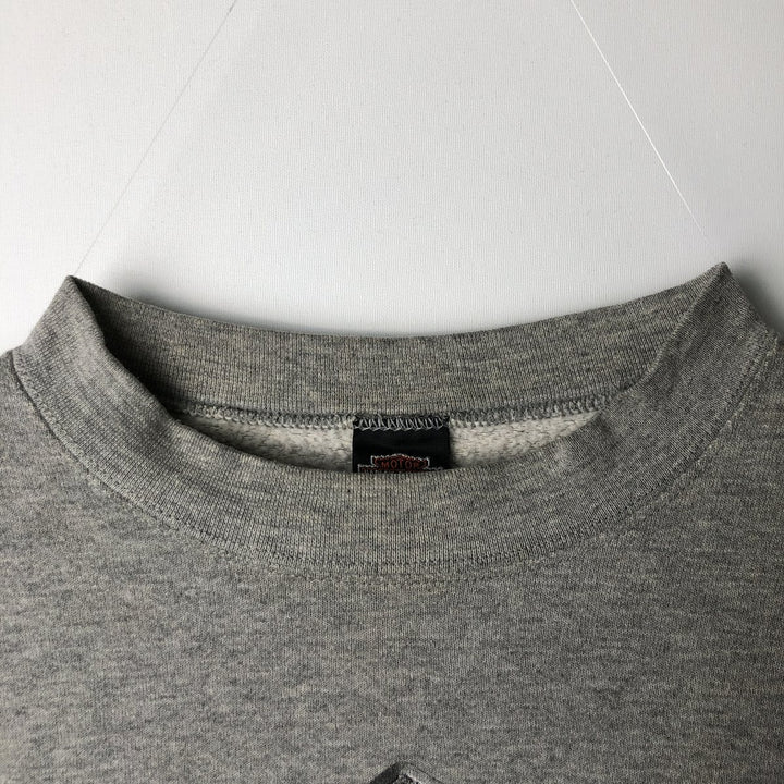 90'S Harley Davidson Advertising Sweatshirt, Made in USA, Men's L, Vintage cotton gray type Vintage Second Hand