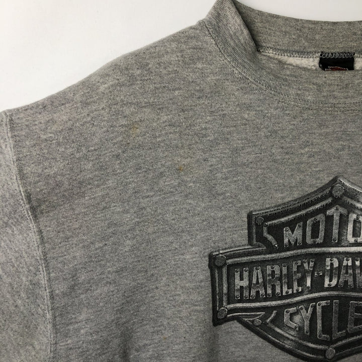 90'S Harley Davidson Advertising Sweatshirt, Made in USA, Men's L, Vintage cotton gray type Vintage Second Hand