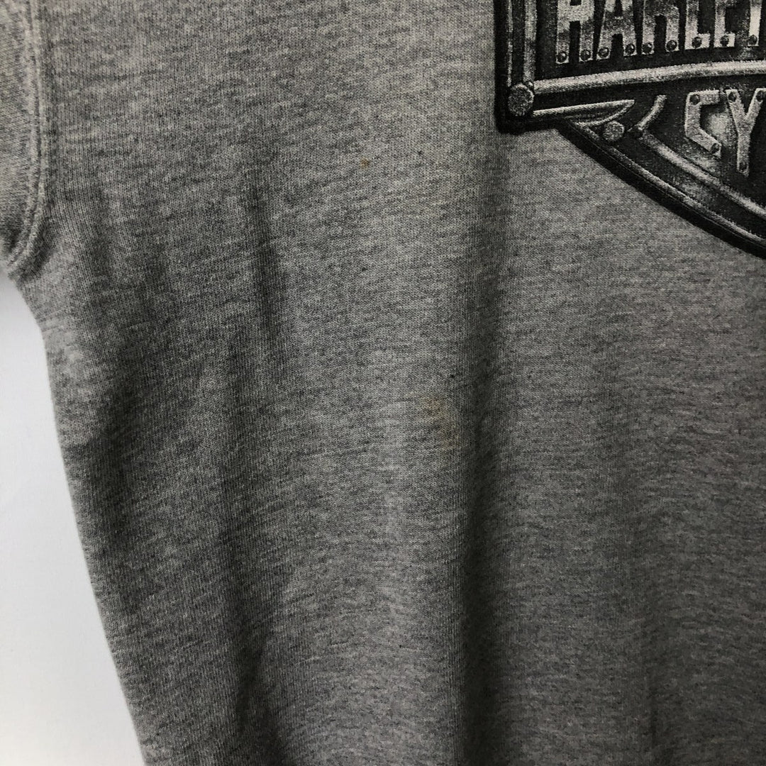 90'S Harley Davidson Advertising Sweatshirt, Made in USA, Men's L, Vintage cotton gray type Vintage Second Hand