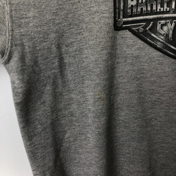 90'S Harley Davidson Advertising Sweatshirt, Made in USA, Men's L, Vintage cotton gray type Vintage Second Hand