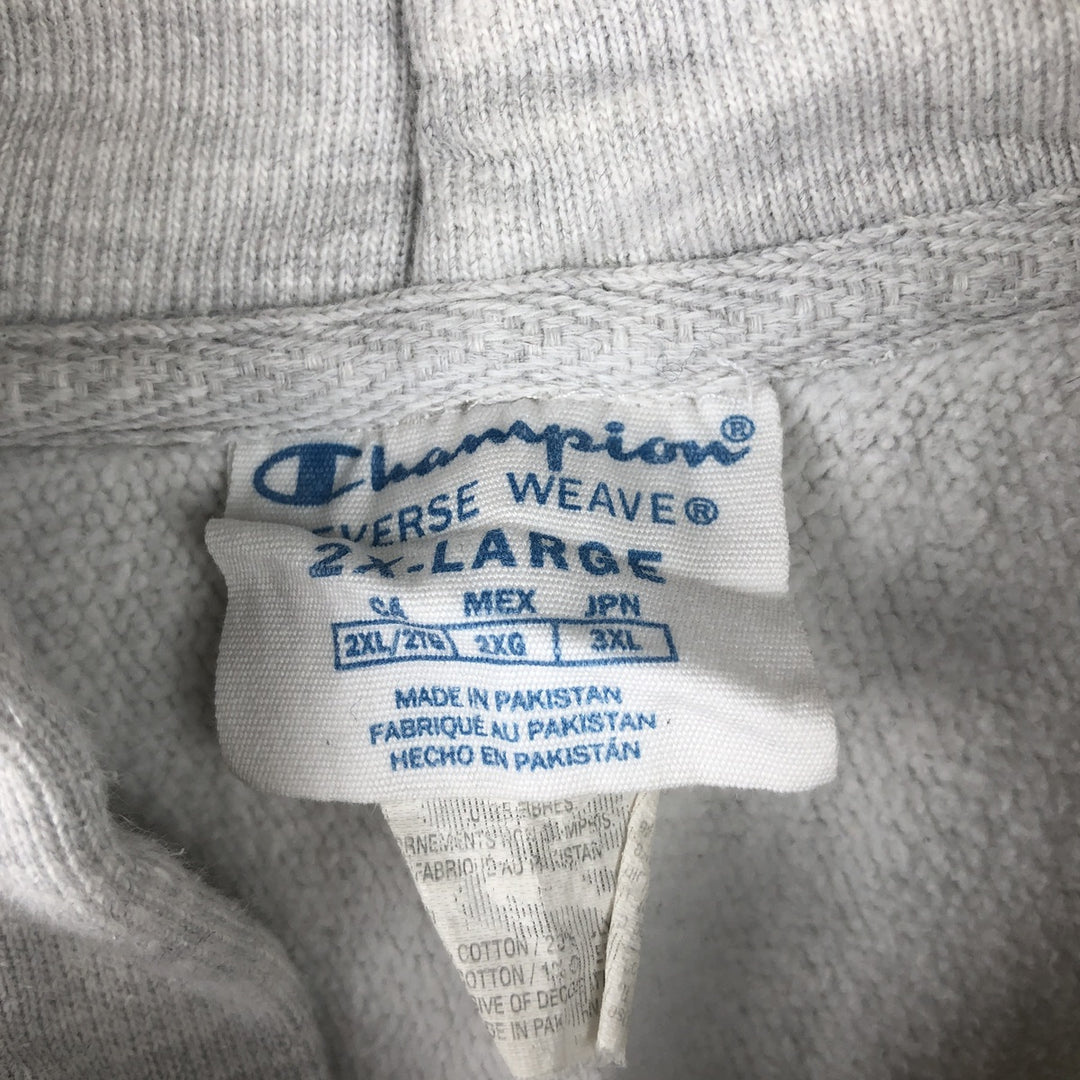 Champion Reverse Weave College Pullover Hoodie, Men's XXL cotton gray type Vintage Second Hand