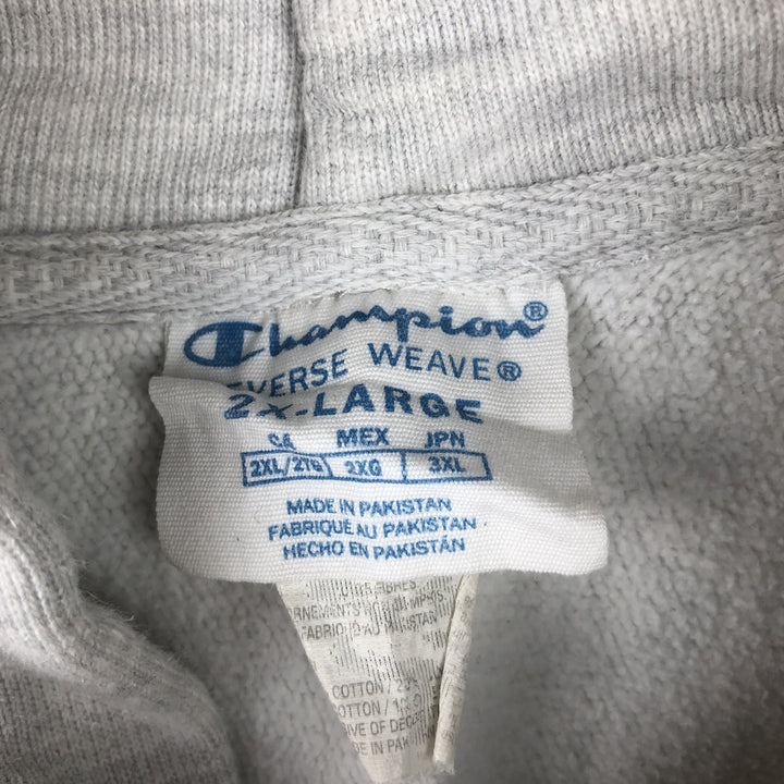 Champion Reverse Weave College Pullover Hoodie, Men's XXL cotton gray type Vintage Second Hand