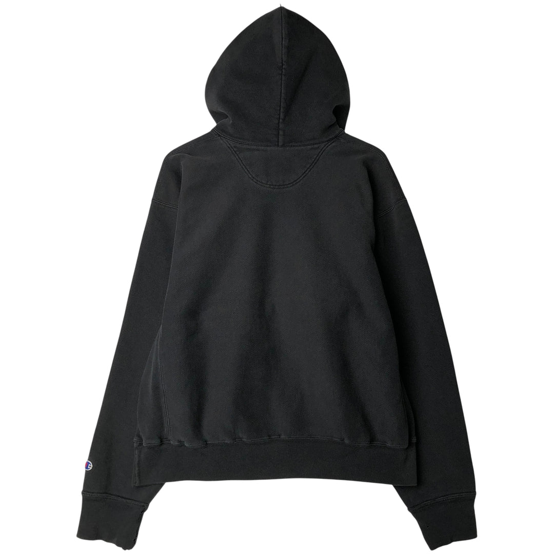 00'S Champion Premium Reverse Weave College Sweat Pullover Hoodie Men's XL unclear black type Vintage Second Hand
