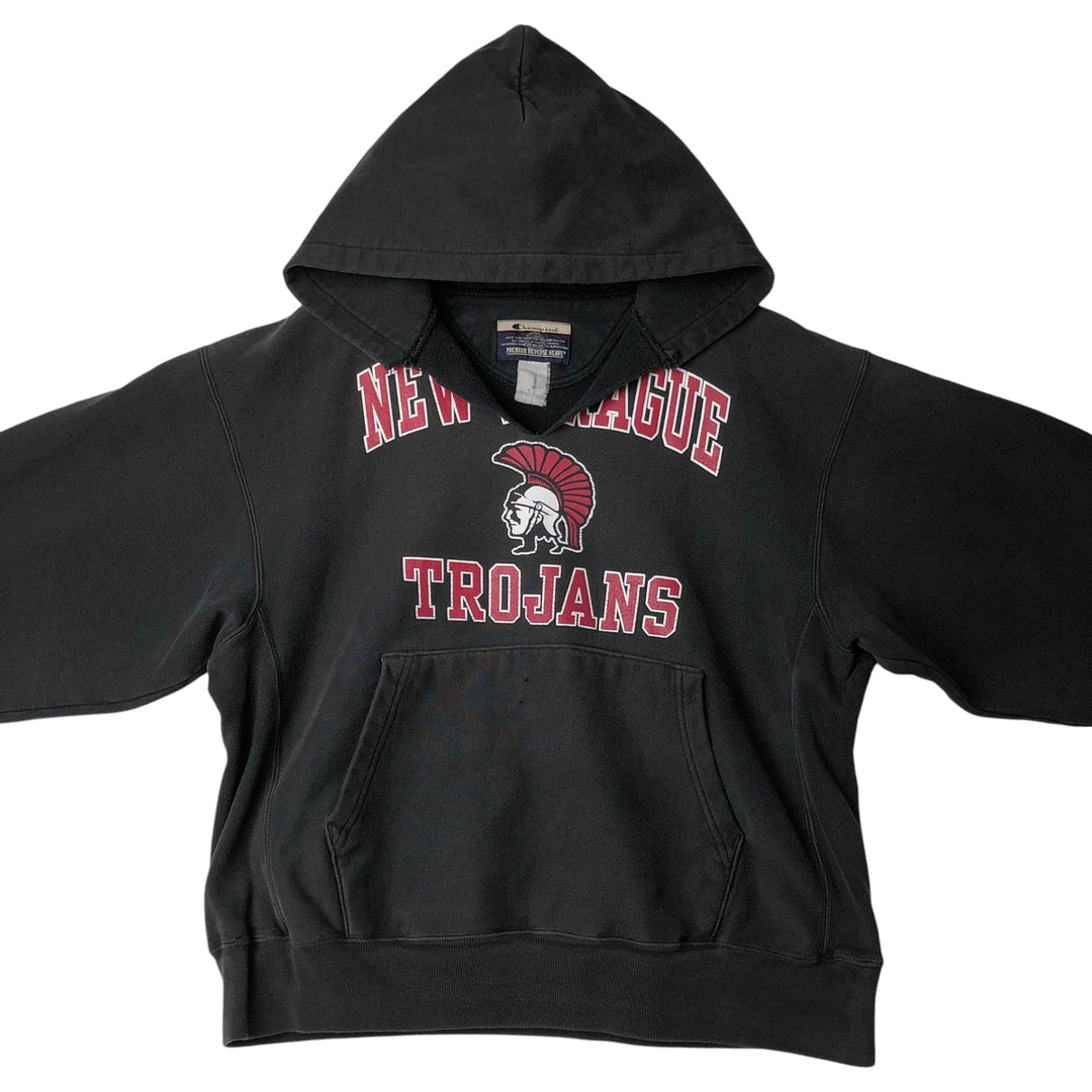 00'S Champion Premium Reverse Weave College Sweat Pullover Hoodie Men's XL unclear black type Vintage Second Hand