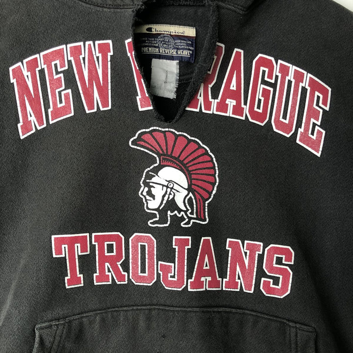 00'S Champion Premium Reverse Weave College Sweat Pullover Hoodie Men's XL unclear black type Vintage Second Hand