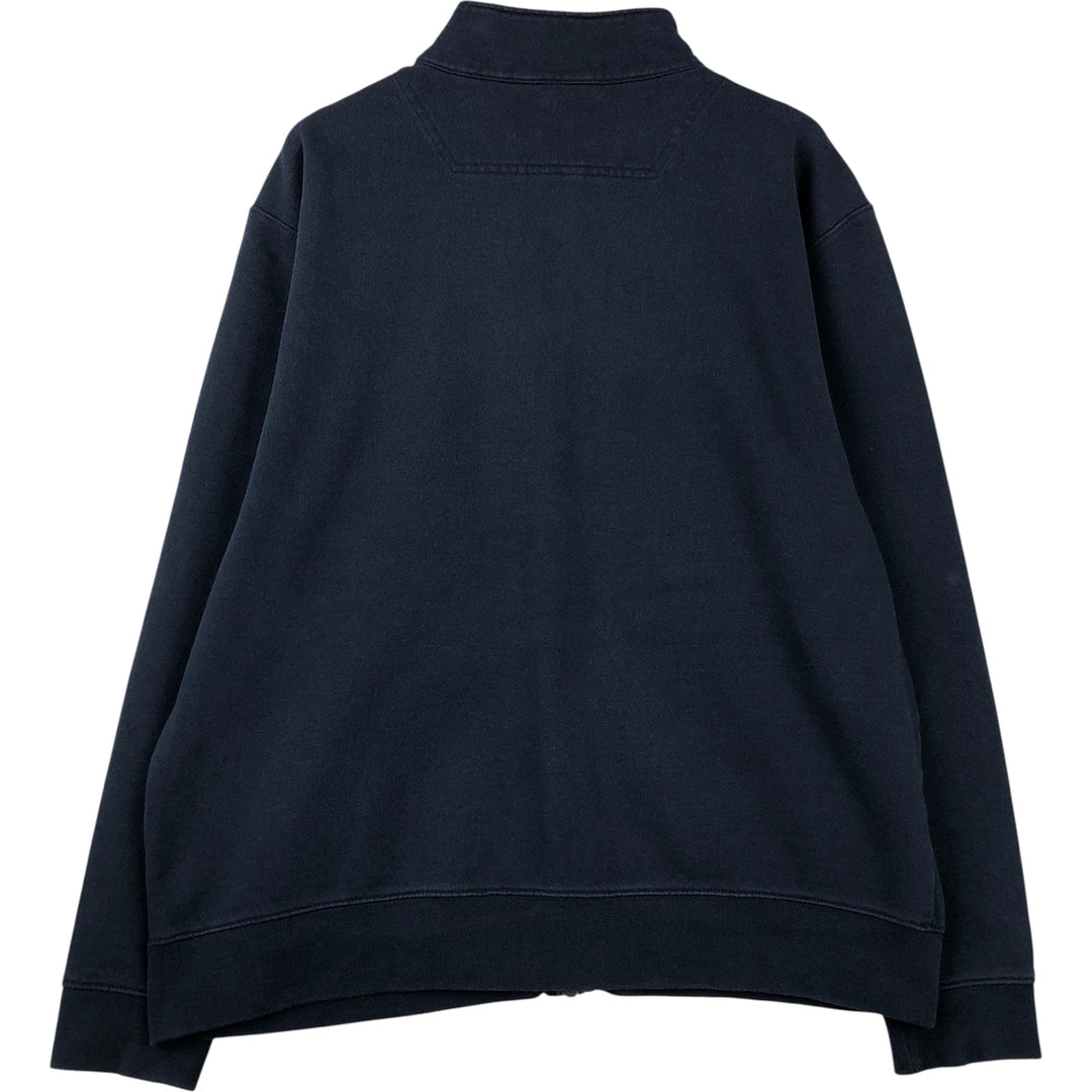 Vintage LLBean Advertising Full-Zip Sweatshirt from the 90'S and 00s, Men's Size L cotton navy blue type Vintage Second Hand
