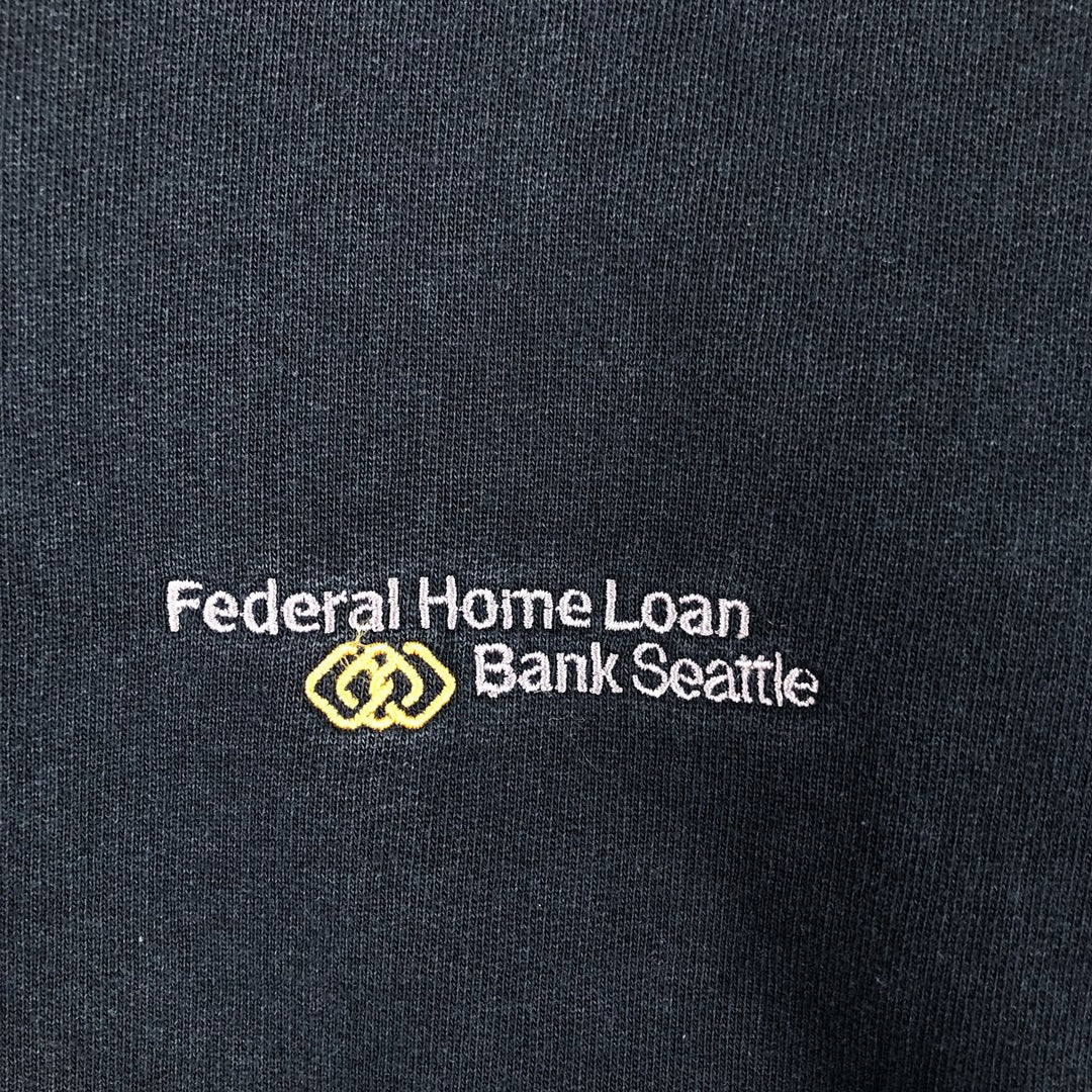 Vintage LLBean Advertising Full-Zip Sweatshirt from the 90'S and 00s, Men's Size L cotton navy blue type Vintage Second Hand