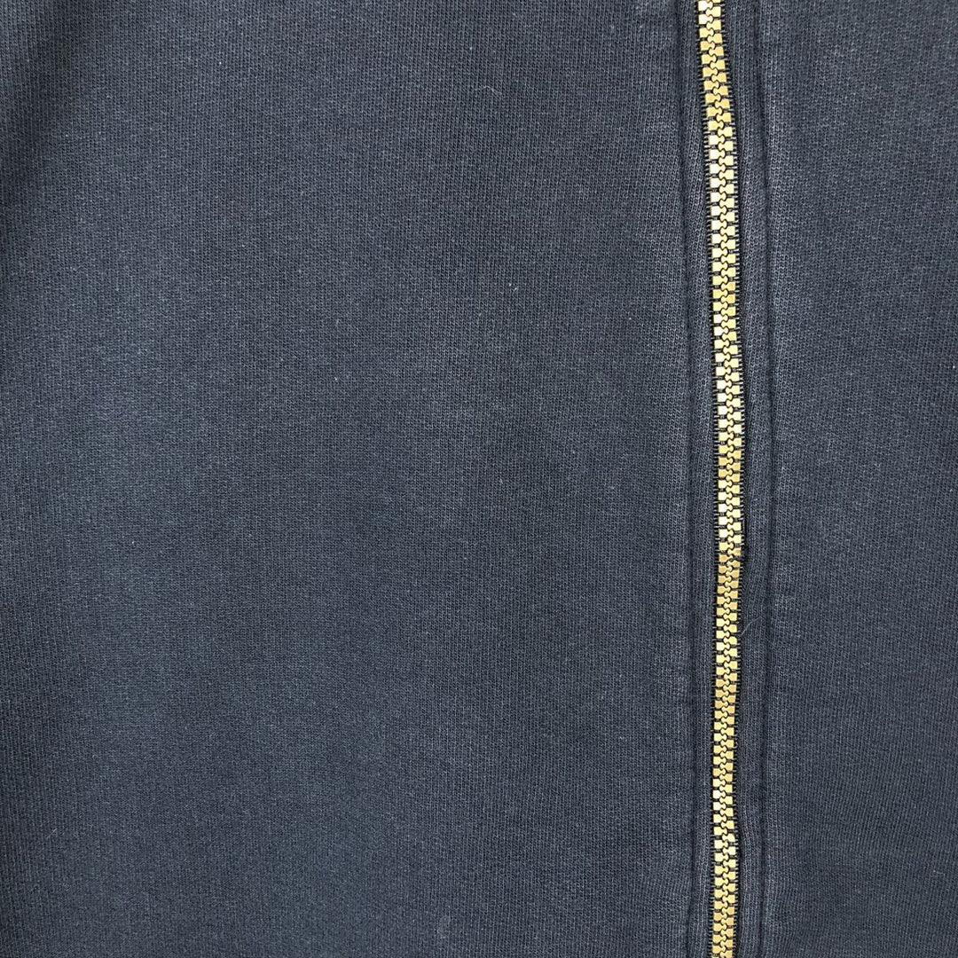 Vintage LLBean Advertising Full-Zip Sweatshirt from the 90'S and 00s, Men's Size L cotton navy blue type Vintage Second Hand