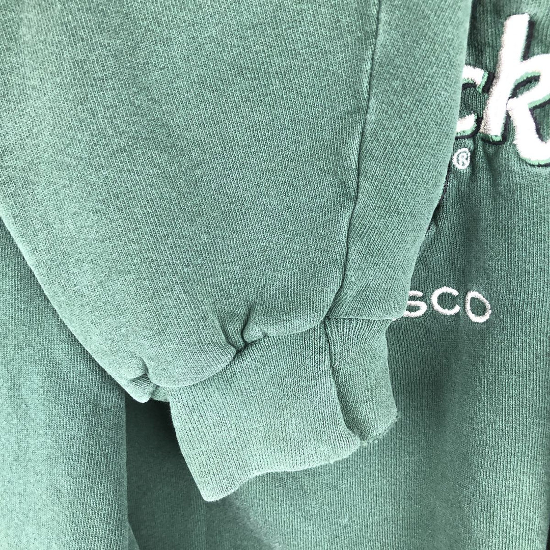 90'S HARD ROCK CAFE Advertising Sweatshirt, Men's XL Size, Vintage cotton Green type dark green Vintage Second Hand