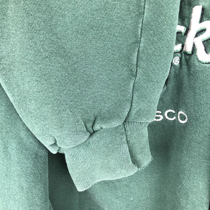 90'S HARD ROCK CAFE Advertising Sweatshirt, Men's XL Size, Vintage cotton Green type dark green Vintage Second Hand