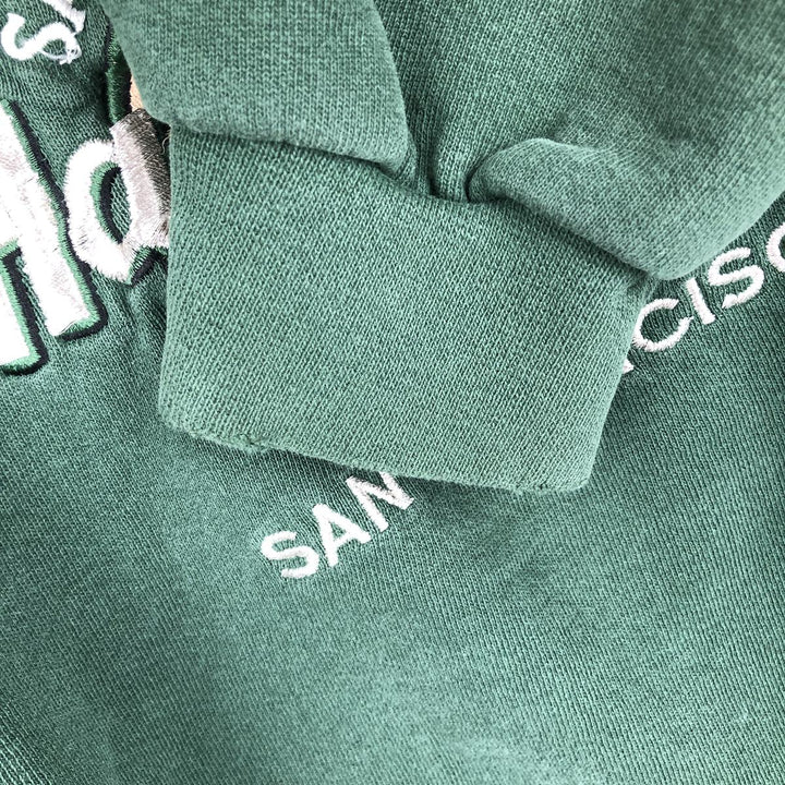 90'S HARD ROCK CAFE Advertising Sweatshirt, Men's XL Size, Vintage cotton Green type dark green Vintage Second Hand