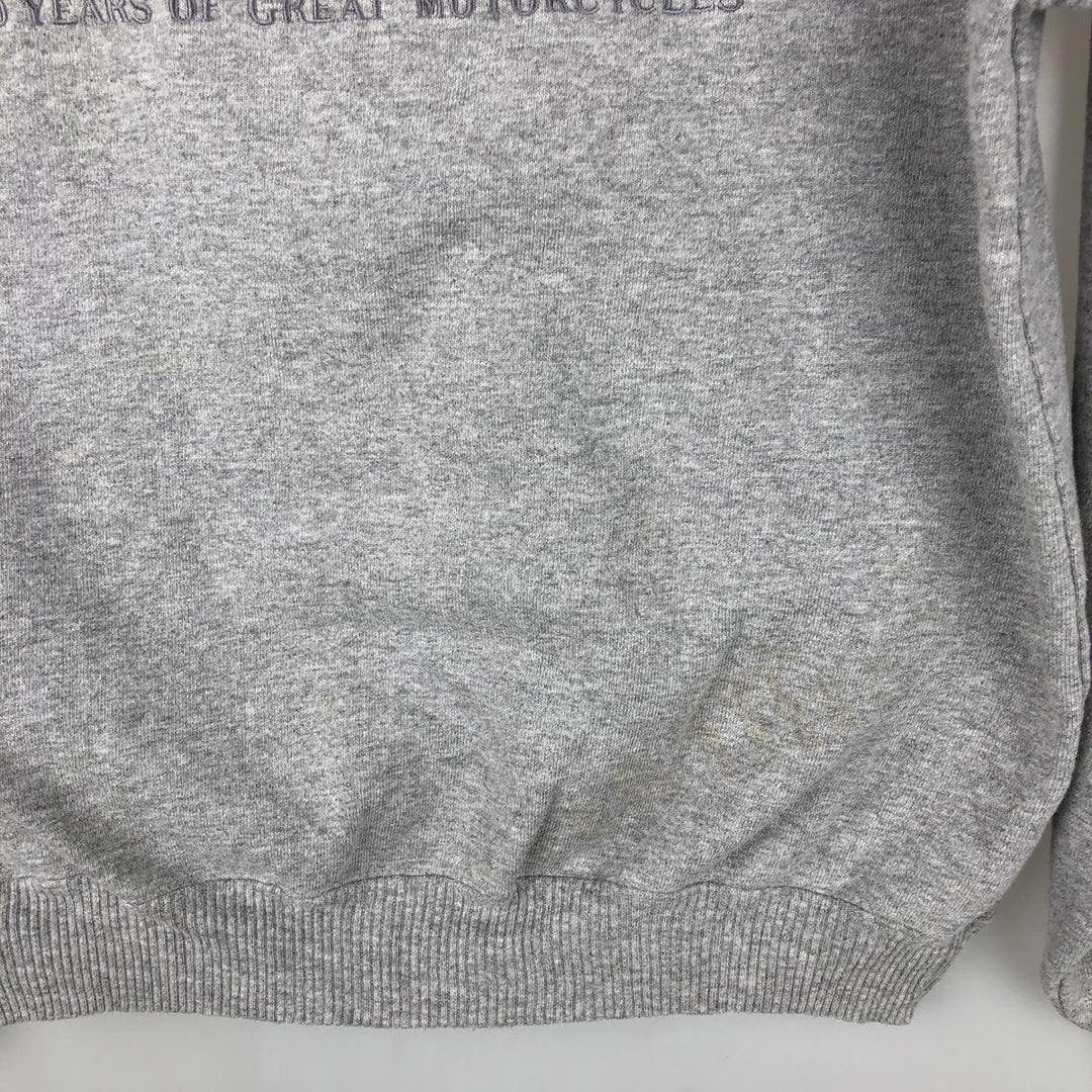 Harley-Davidson Advertising Sweatshirt, Made in USA, Men's Size Medium cotton gray type Vintage Second Hand
