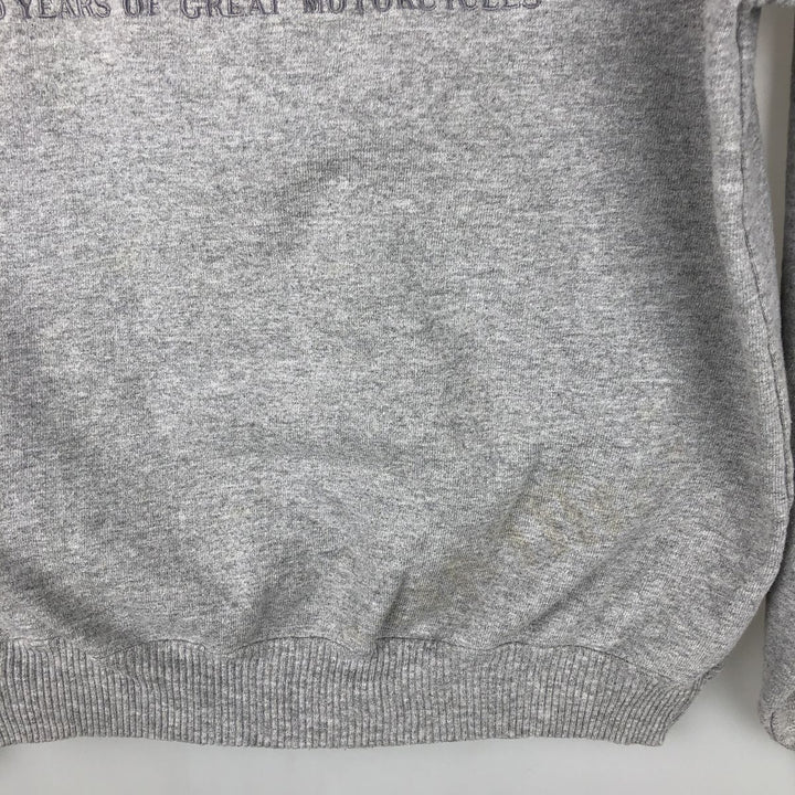 Harley-Davidson Advertising Sweatshirt, Made in USA, Men's Size Medium cotton gray type Vintage Second Hand