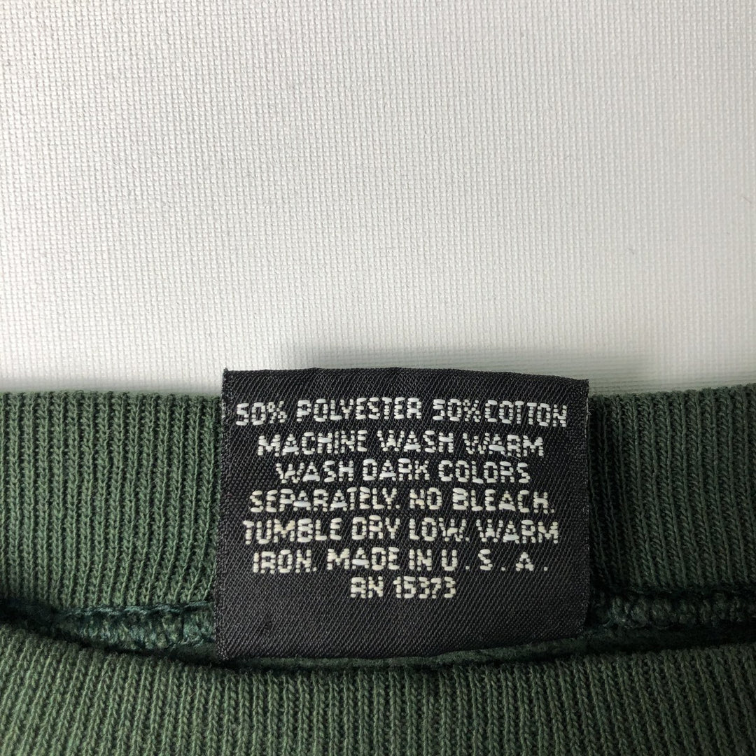 Harley-Davidson Advertising Sweatshirt, Made in USA, Men's Size L polyester green type Vintage Second Hand