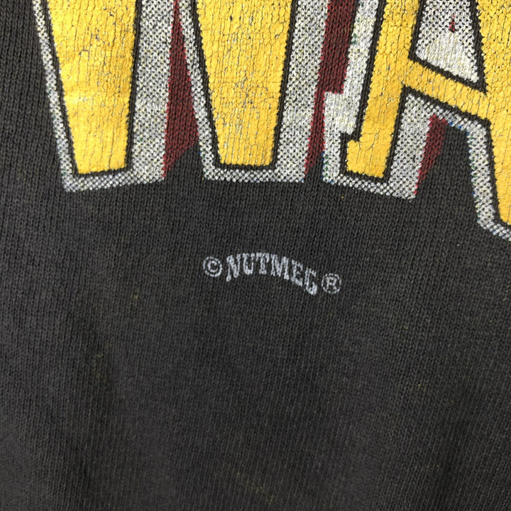 Vintage 90'S NUTMEG Advertising Sweatshirt, Made in USA, Men's Size L cotton black type Vintage Second Hand
