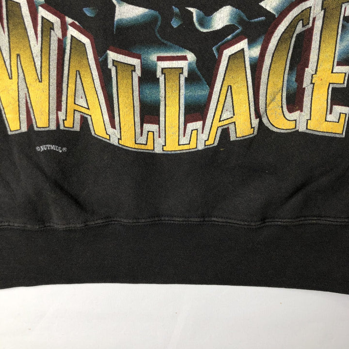Vintage 90'S NUTMEG Advertising Sweatshirt, Made in USA, Men's Size L cotton black type Vintage Second Hand