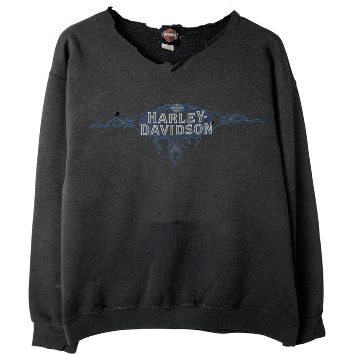 90'S Harley-Davidson Advertising Sweatshirt, Men's Size L cotton black type Vintage Second Hand