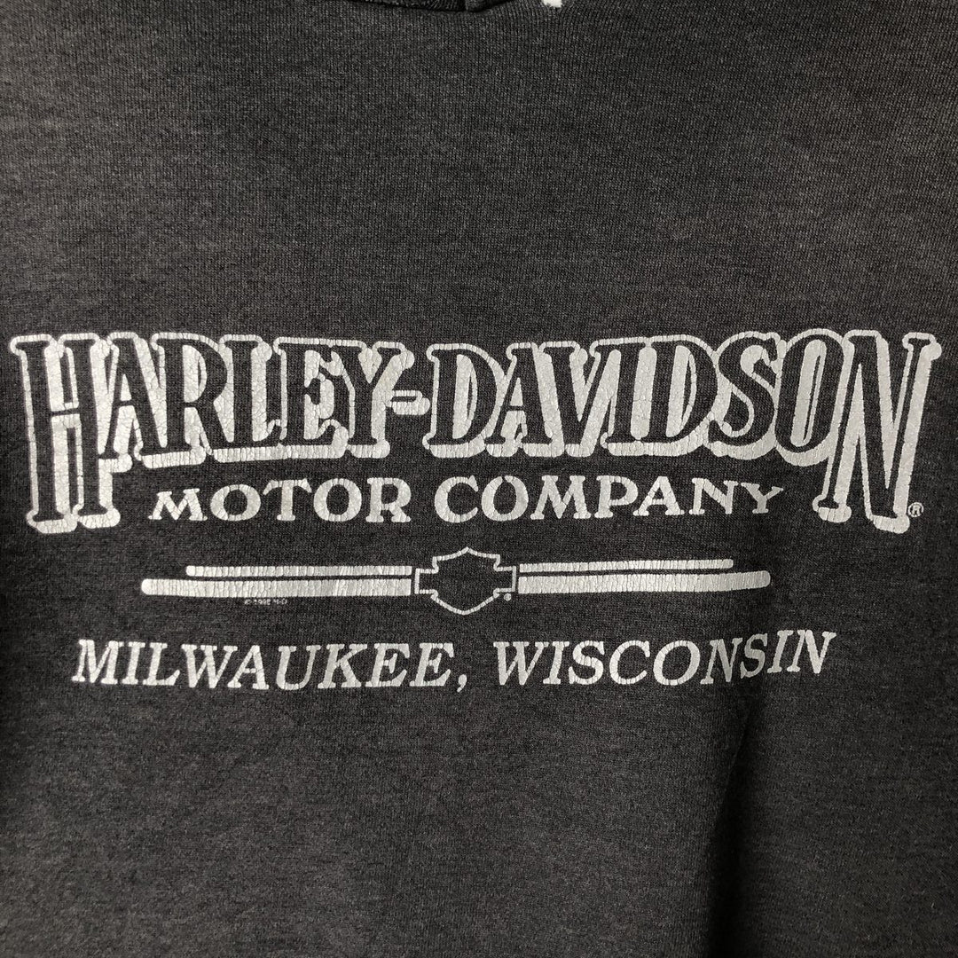 90'S Harley-Davidson Advertising Sweatshirt, Men's Size L cotton black type Vintage Second Hand