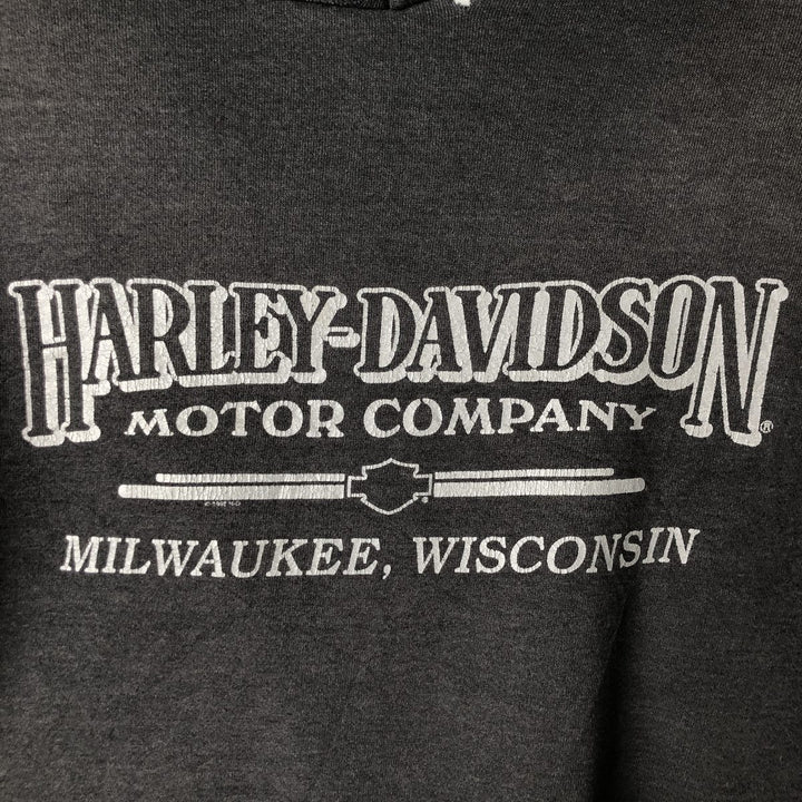 90'S Harley-Davidson Advertising Sweatshirt, Men's Size L cotton black type Vintage Second Hand