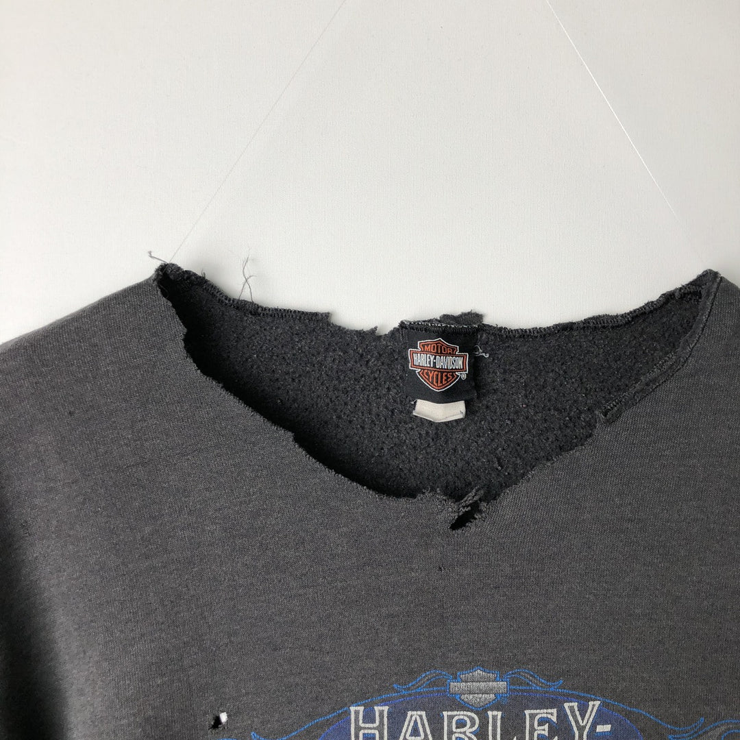 90'S Harley-Davidson Advertising Sweatshirt, Men's Size L cotton black type Vintage Second Hand