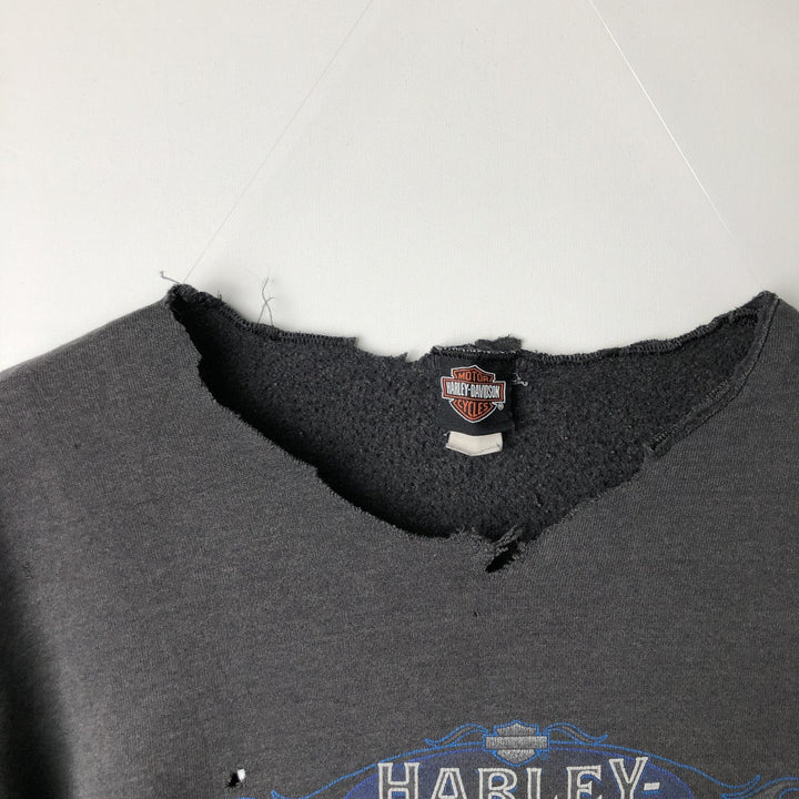 90'S Harley-Davidson Advertising Sweatshirt, Men's Size L cotton black type Vintage Second Hand