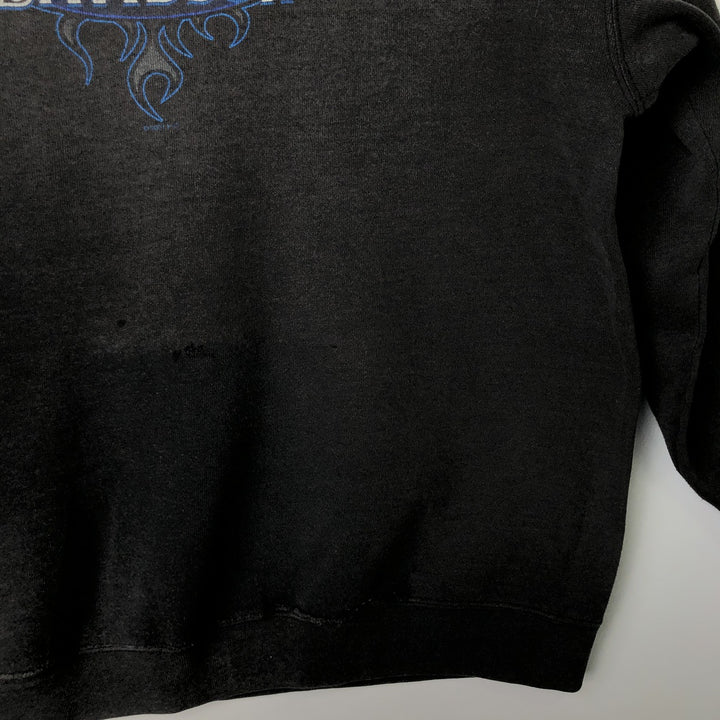 90'S Harley-Davidson Advertising Sweatshirt, Men's Size L cotton black type Vintage Second Hand