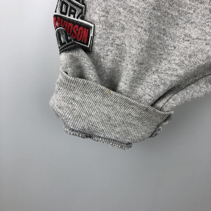 2000'S Harley-Davidson Advertising Sweatshirt, Made in USA, Men's Size XL cotton gray type Vintage Second Hand